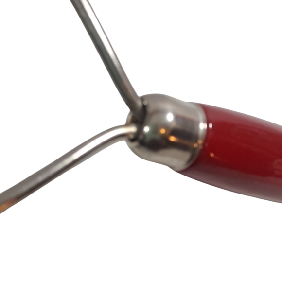 Vintage Melamine Yellow Rolling Pin With Red Handles Potato Masher - Picture 11 of 12